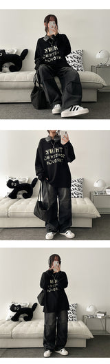 [Basic, Long/S~XL]ホリゾンタルピンタックワイドパンツ
