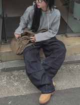 ラオンダートノンフェードバルーンデニムパンツ