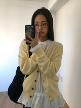 Soft V-Neck Cardigan (1 Colors)
