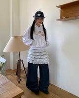 Sufi USA Star Patch Long Sleeve Hooded T-shir