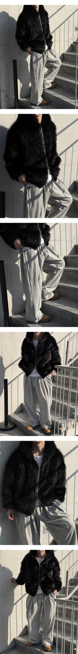 [Unisex] ディープタックワイドスウェットパンツ(3color)