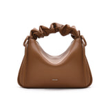 muva. Genuine‑Leather Niche Bento‑Style Bag, Ruched Hand‑held Cloud Bag, Convertible Cross‑body Shoulder Women’s Original Purse, New Arrival Aug 13