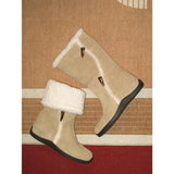 Toggle 0015. Duffle Shearling Boots - 3colors
