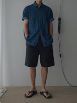 ASCLO Summer Denim Roll Up Shirt (2color)