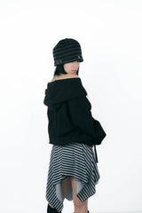 ribbon beanie(border)