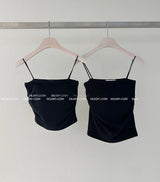 ロング&ショートなっピングパッドシャーリングストラップスリーブレス