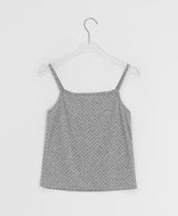 Nahisi Dot Shirring Sleeveless