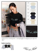 Cropped Signature Tee