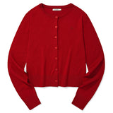 KIRSH PLAIN SOFT TOUCH CARDIGAN [RED]