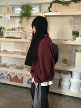 [unisex] バルデト起毛カラーフリーススウェットシャツ
