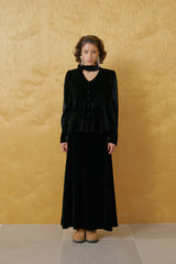 Cosmo velvet skirt_black
