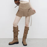 Noir String Pleats Skirt