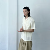 Subtle Texture Structured SS Shirt