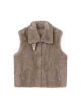Plum Suede Mustang Vest