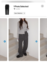 コーデュロイバンドレイヤードパンツ