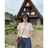 Mushroom check shirt