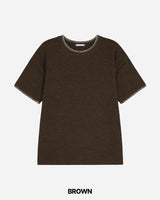 Stitch Crop short Sleeve Knit