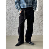 [S/S] Cut off cotton semi wide pants (3color)