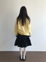 ラ フリル ピンタック ミディスカート (3 Colors)