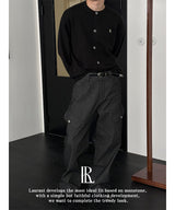 [ESSENTIAL LINE] Round neck basic cardigan(2color)