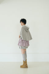 VANILLA TERRY HOOD CAPE (GREY)