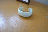 milky acrylic bangle