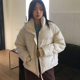 キギーデイリージッパーポケットオーバーサイズフィットショートパデッドジャケット