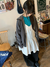 [unisex]クハン フード ウィンドブレーカー ジャンパー