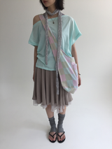 フォグオフショルダーTシャツ (4color)
