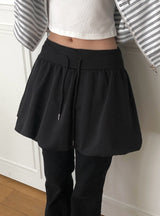Ina Banding Pumpkin Mini Skirt