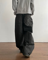 Spark Embroidery Dyed Pants