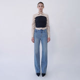 EMBROIDERED STRAIGHT JEANS