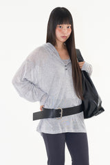 Bold leather belt