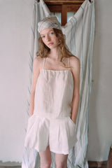  T/T Oat pleats skirt pants (white)