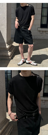 [S/S] ラフカッティングショートデニムパンツ(2color)