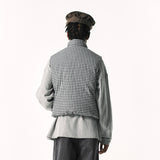 CHECKERED DOWN VEST