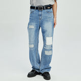 15 patchwork & distressed denim pants