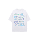 キッチュアイコングラフィックオーバーフィットTシャツ