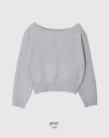 MN デイリーウールオフショルダーニット (4color)