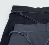 Stitch Banding Midi Skirt