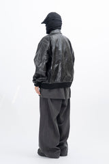 Glady Crack Over Leather Jacket