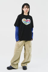 (W) Deco Striped Top (2color)
