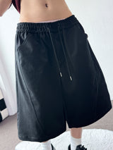 Bide Cotton Stitch Balloon Bermuda Shorts 2color