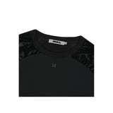 COATED RAGLAN SWEAT SHIRT [BLACK]