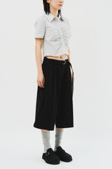 Mine Belted Half Pants (2color)