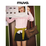 muva. Fold‑Over Tote Bag, Large‑Capacity Lightweight Retro‑Style Original Shoulder Purse for Women’s Commute, New Arrival Aug 2