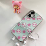 heart skull pop case
