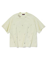 PIERCING PIGMENT CROSS T-SHIRT - [LEMON]
