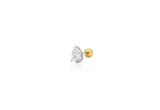26SS★ Essence 14K (Y) Lab-Diamond Pear Piercing 0.5CT