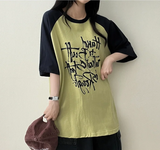 リミンボクシーフィットカラーラグラン半袖Tシャツ